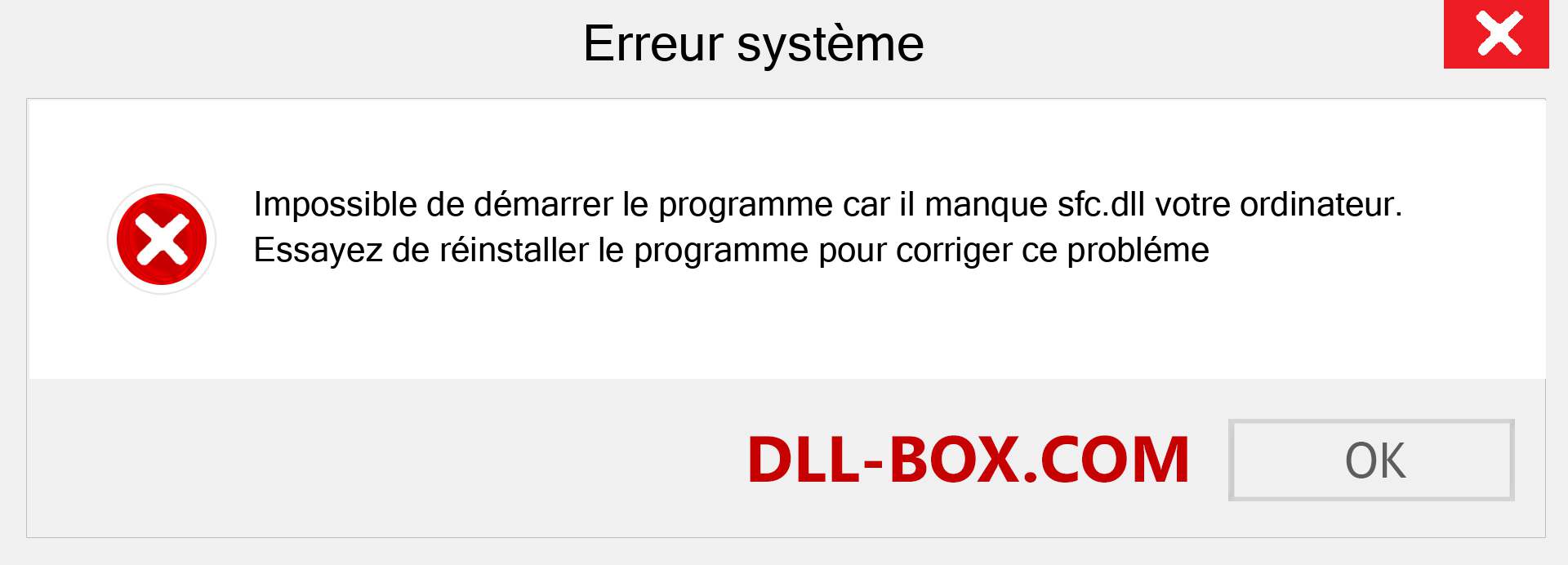 Le fichier sfc.dll est manquant ?. Télécharger pour Windows 7, 8, 10 - Correction de l'erreur manquante sfc dll sur Windows, photos, images